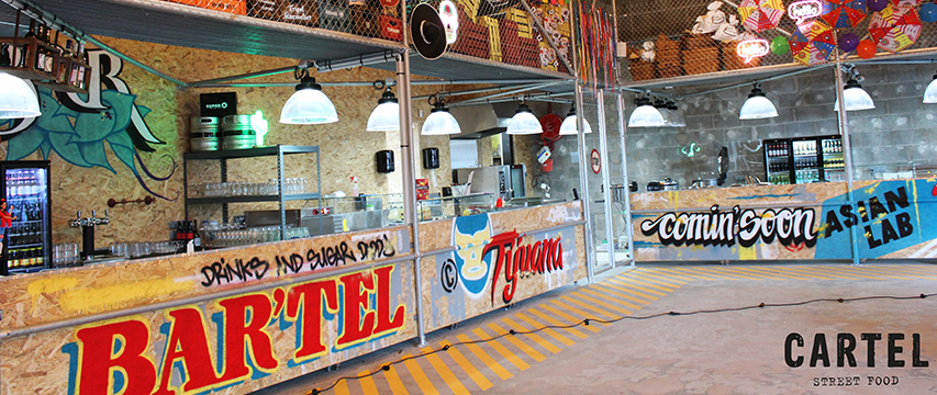 cartel intérieur street food